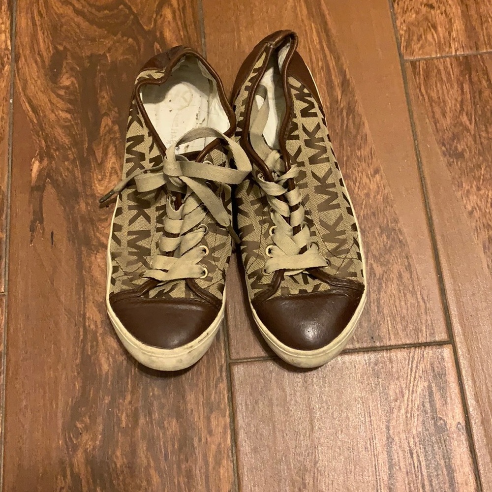 Michael Kors brown sneakers size 10